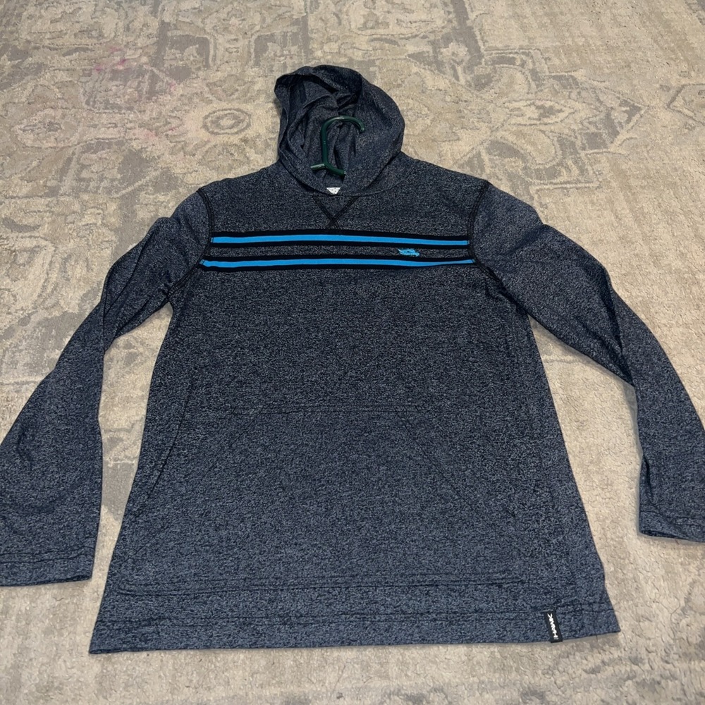 Tony Hawk Hooded T-shirt Youth‎ Bous Sz Medium Gray Lightweight Long Sleeve